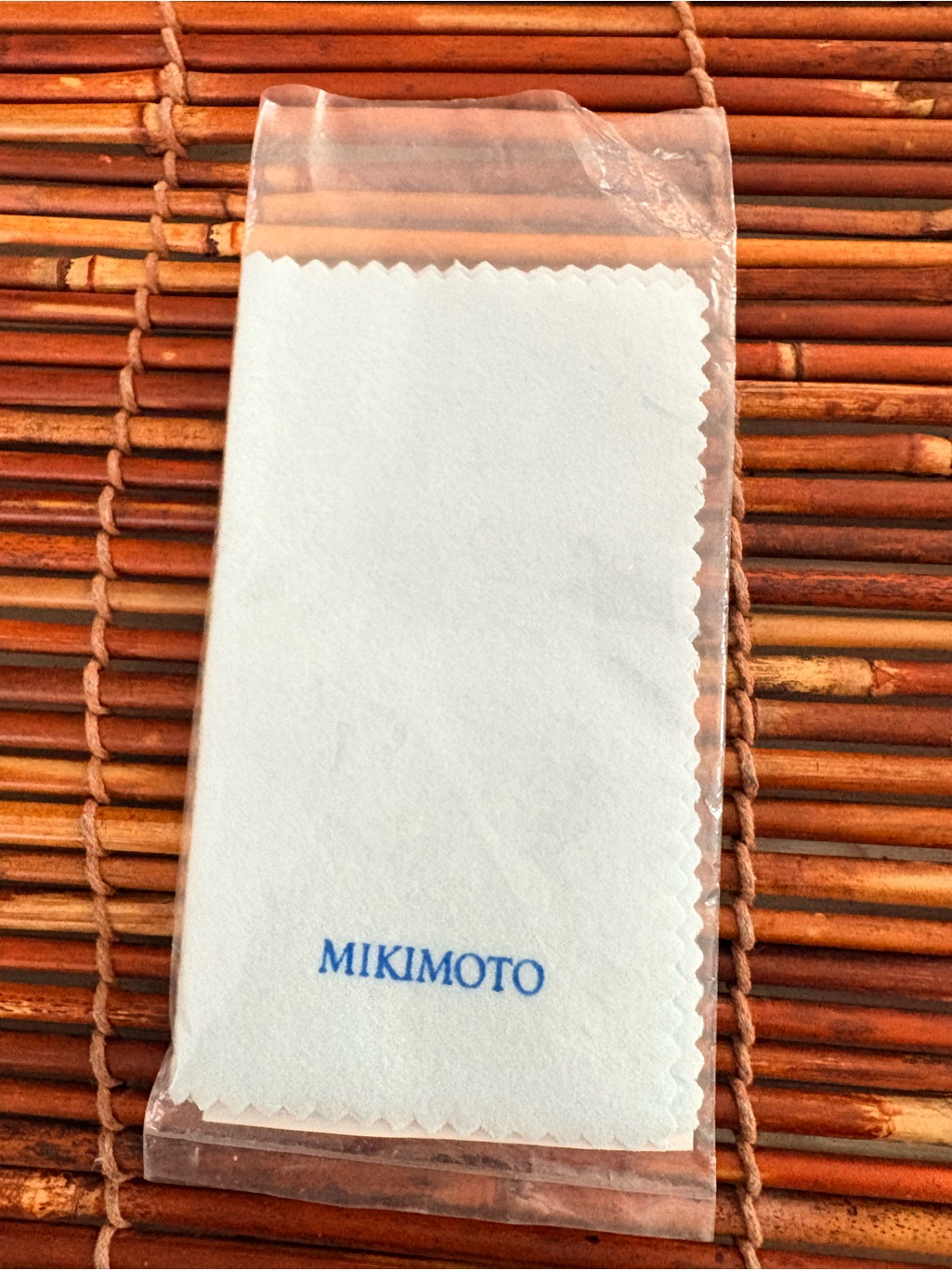 Mikimoto Jewelry Polishing Cloth With Blue Logo